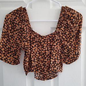 Urban Outfitters Floral Crop Top